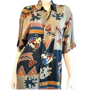 JAVA LAVA Hawaiian Shirt size Medium